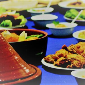 Tajine met weelde van groenten en kruidige couscous, vijgenchutney(vegan)